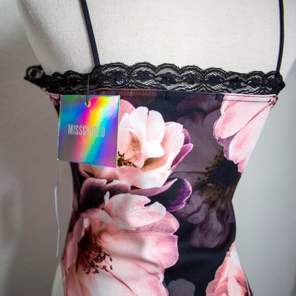 NWT Missguided Floral Bodysuit Size 4 - Picture 6 of 10
